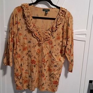 LRL Lauren Jean Co 1X top
